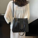 ブラック | トートバッグ ショルダーバッグ 肩掛け | shoppinggo