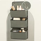 グレー | 吊り下げ収納ポケット クローゼット 収納バック | shoppinggo