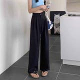 タックワイドパンツ スラックス リラックスパンツ | shoppinggo | 詳細画像3