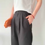タックワイドパンツ スラックス リラックスパンツ | shoppinggo | 詳細画像22