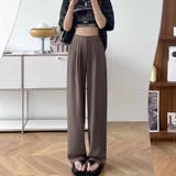 タックワイドパンツ スラックス リラックスパンツ | shoppinggo | 詳細画像8