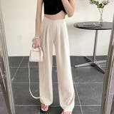 タックワイドパンツ スラックス リラックスパンツ | shoppinggo | 詳細画像9