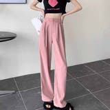 タックワイドパンツ スラックス リラックスパンツ | shoppinggo | 詳細画像12