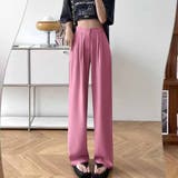 タックワイドパンツ スラックス リラックスパンツ | shoppinggo | 詳細画像15