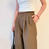 タックワイドパンツ スラックス リラックスパンツ | shoppinggo | 詳細画像29