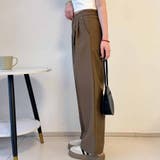 タックワイドパンツ スラックス リラックスパンツ | shoppinggo | 詳細画像30