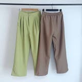 タックワイドパンツ スラックス リラックスパンツ | shoppinggo | 詳細画像37