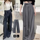 ワイドパンツ タックワイドパンツ スラックス | shoppinggo | 詳細画像1