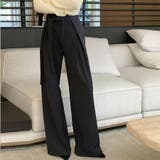 ワイドパンツ タックワイドパンツ スラックス | shoppinggo | 詳細画像3