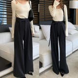 ワイドパンツ タックワイドパンツ スラックス | shoppinggo | 詳細画像4