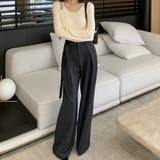ワイドパンツ タックワイドパンツ スラックス | shoppinggo | 詳細画像5
