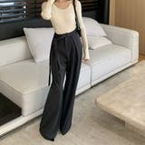 ワイドパンツ タックワイドパンツ スラックス | shoppinggo | 詳細画像6