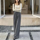 ワイドパンツ タックワイドパンツ スラックス | shoppinggo | 詳細画像12