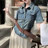 半袖デニムシャツジャケット 半袖 Tシャツ | shoppinggo | 詳細画像2