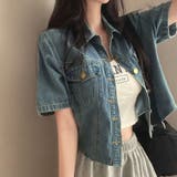 半袖デニムシャツジャケット 半袖 Tシャツ | shoppinggo | 詳細画像8