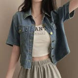半袖デニムシャツジャケット 半袖 Tシャツ | shoppinggo | 詳細画像9