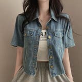 半袖デニムシャツジャケット 半袖 Tシャツ | shoppinggo | 詳細画像10