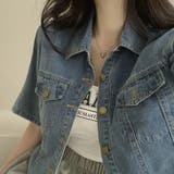 半袖デニムシャツジャケット 半袖 Tシャツ | shoppinggo | 詳細画像12
