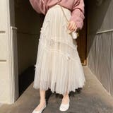 【NANA&NANAコラボ】チュールスカート リボンモチーフ フレアスカート | shoppinggo | 詳細画像3