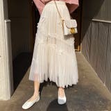 【NANA&NANAコラボ】チュールスカート リボンモチーフ フレアスカート | shoppinggo | 詳細画像6