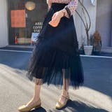 【NANA&NANAコラボ】チュールスカート リボンモチーフ フレアスカート | shoppinggo | 詳細画像11