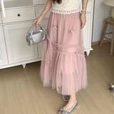 【NANA&NANAコラボ】チュールスカート リボンモチーフ フレアスカート | shoppinggo | 詳細画像16