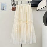 【NANA&NANAコラボ】チュールスカート リボンモチーフ フレアスカート | shoppinggo | 詳細画像21