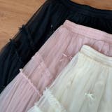 【NANA&NANAコラボ】チュールスカート リボンモチーフ フレアスカート | shoppinggo | 詳細画像33