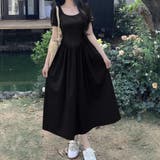 ロングワンピース 半袖 切り替えワンピース | shoppinggo | 詳細画像3