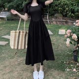 ロングワンピース 半袖 切り替えワンピース | shoppinggo | 詳細画像4
