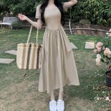 ロングワンピース 半袖 切り替えワンピース | shoppinggo | 詳細画像24
