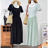ロングワンピース 半袖 切り替えワンピース | shoppinggo | 詳細画像32