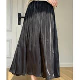 フレアスカート マットサテン ロングスカート揺れる | shoppinggo | 詳細画像12 