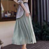 フレアスカート マットサテン ロングスカート揺れる | shoppinggo | 詳細画像15 