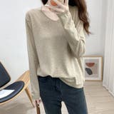 モカベージュ | ニットソー 春物 長袖 | shoppinggo