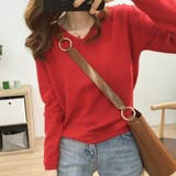 レッド | ニットソー 春物 長袖 | shoppinggo