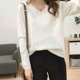 ホワイト | ニットソー 春物 長袖 | shoppinggo