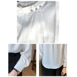 パール付きキーネック トップス シャツブラウス | shoppinggo | 詳細画像6