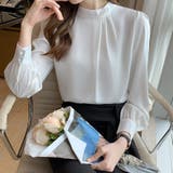 パール付きキーネック トップス シャツブラウス | shoppinggo | 詳細画像16