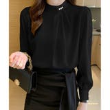 パール付きキーネック トップス シャツブラウス | shoppinggo | 詳細画像19