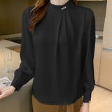 パール付きキーネック トップス シャツブラウス | shoppinggo | 詳細画像20