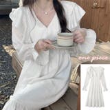 ワンピース 長袖 Vネック | shoppinggo | 詳細画像1 