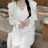 ワンピース 長袖 Vネック | shoppinggo | 詳細画像3 