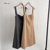 キャミワンピース ロング丈 無地 | shoppinggo | 詳細画像1 