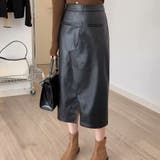 ブラック | レザースカート レディース PUスカート | shoppinggo