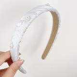 ライトブルー | カチューシャ パール 花 | shoppinggo