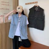 ジレベスト デニムベスト ノースリーブ | shoppinggo | 詳細画像3 
