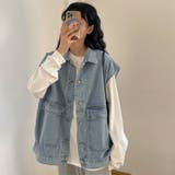 ジレベスト デニムベスト ノースリーブ | shoppinggo | 詳細画像5 
