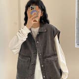 ジレベスト デニムベスト ノースリーブ | shoppinggo | 詳細画像17 