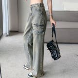 フレアパンツ デニムパンツ レディース | shoppinggo | 詳細画像4 